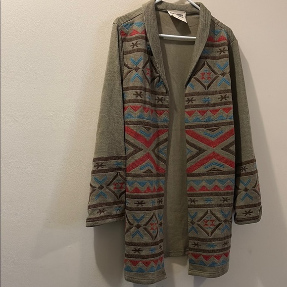 Savanna Jane Knit oversized open cardigan Sweater- medium - western - Picture 1 of 5